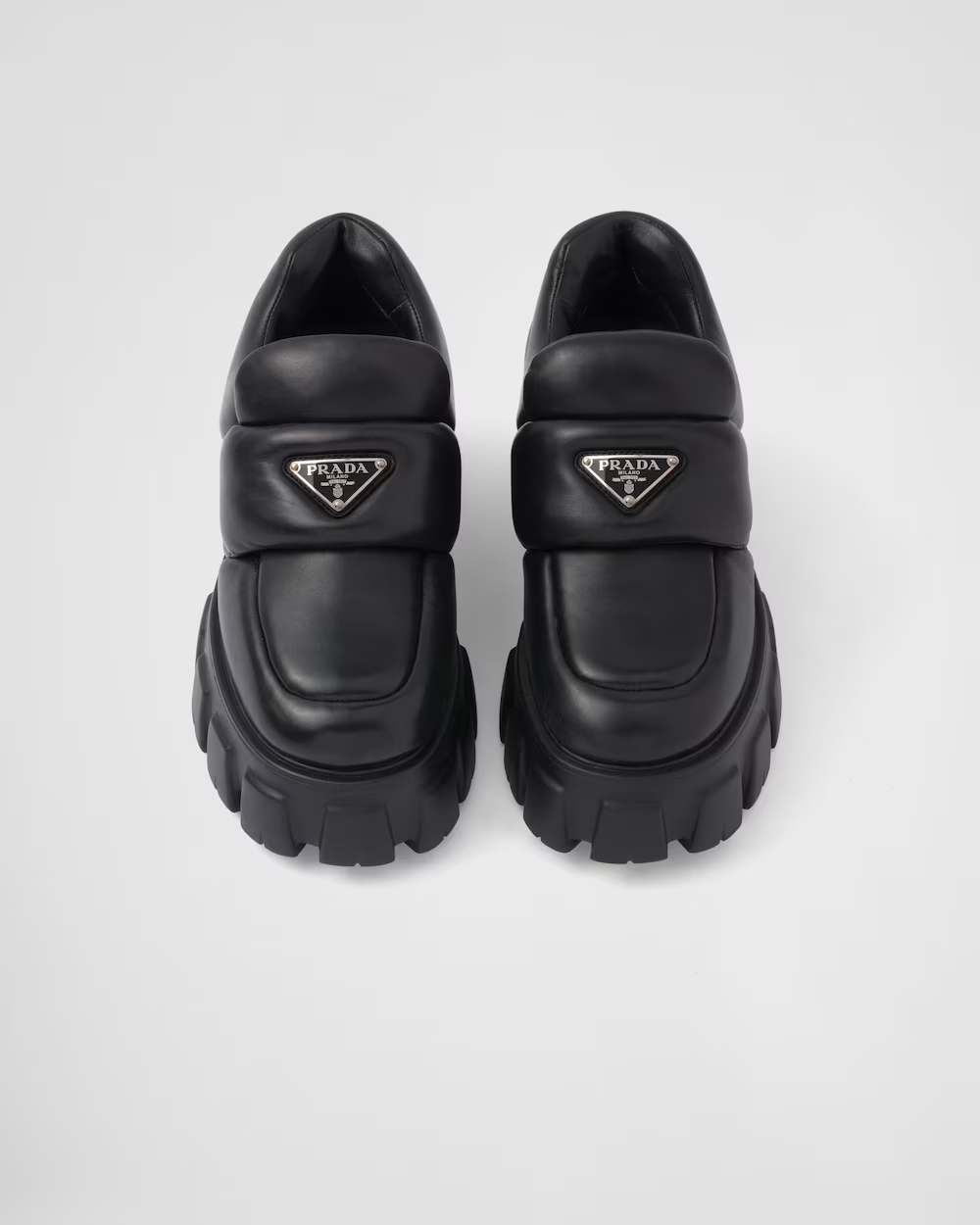 Soft padded nappa leather loafers